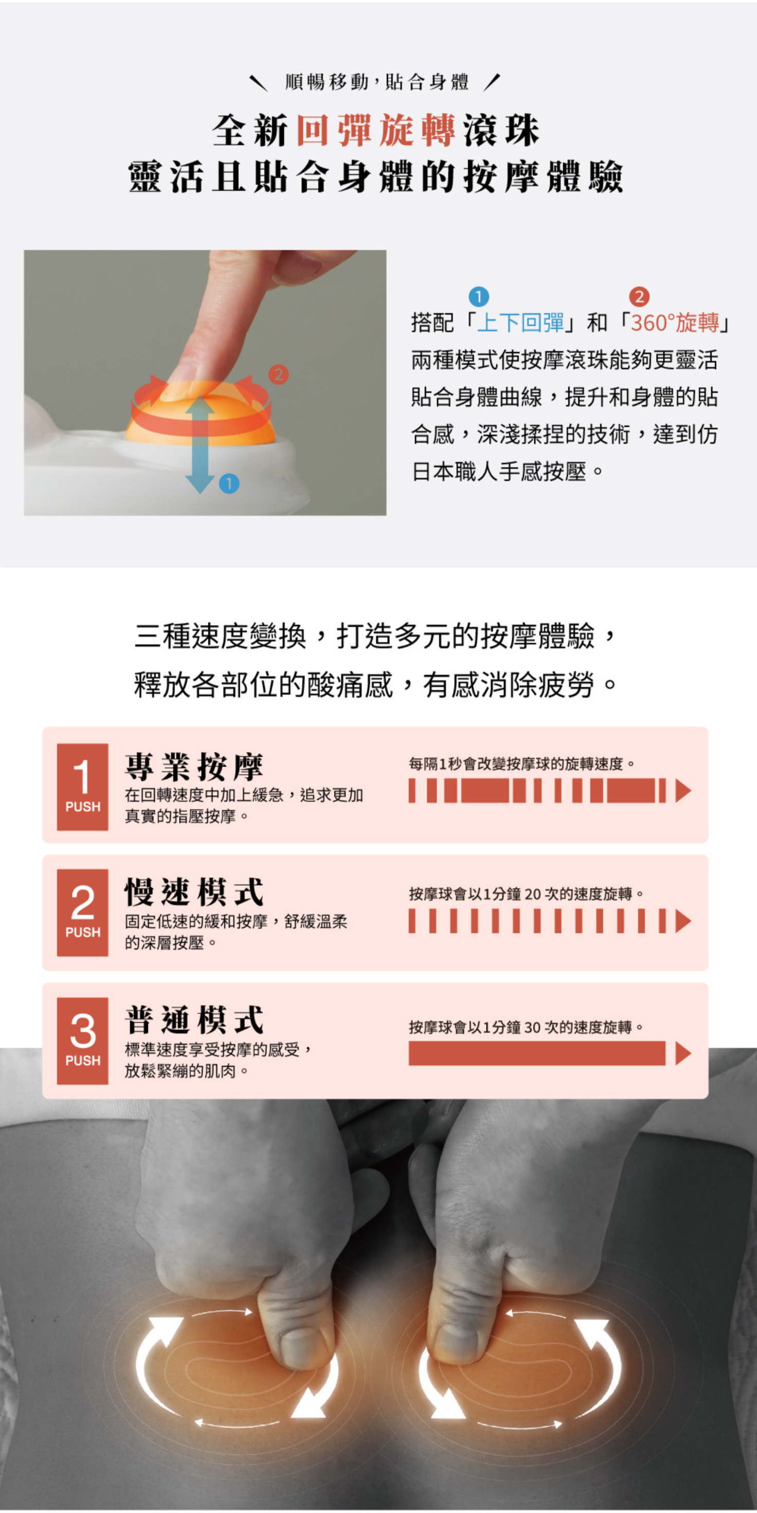 LOURDES 超薄輕奢Plus 3D溫熱按摩枕 AX-HC319(霧灰色)