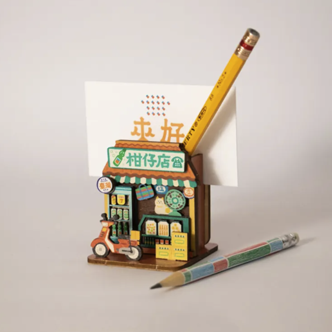 猴子設計 台味生活 迷你桌上收納DIY(經典手搖飲料店)