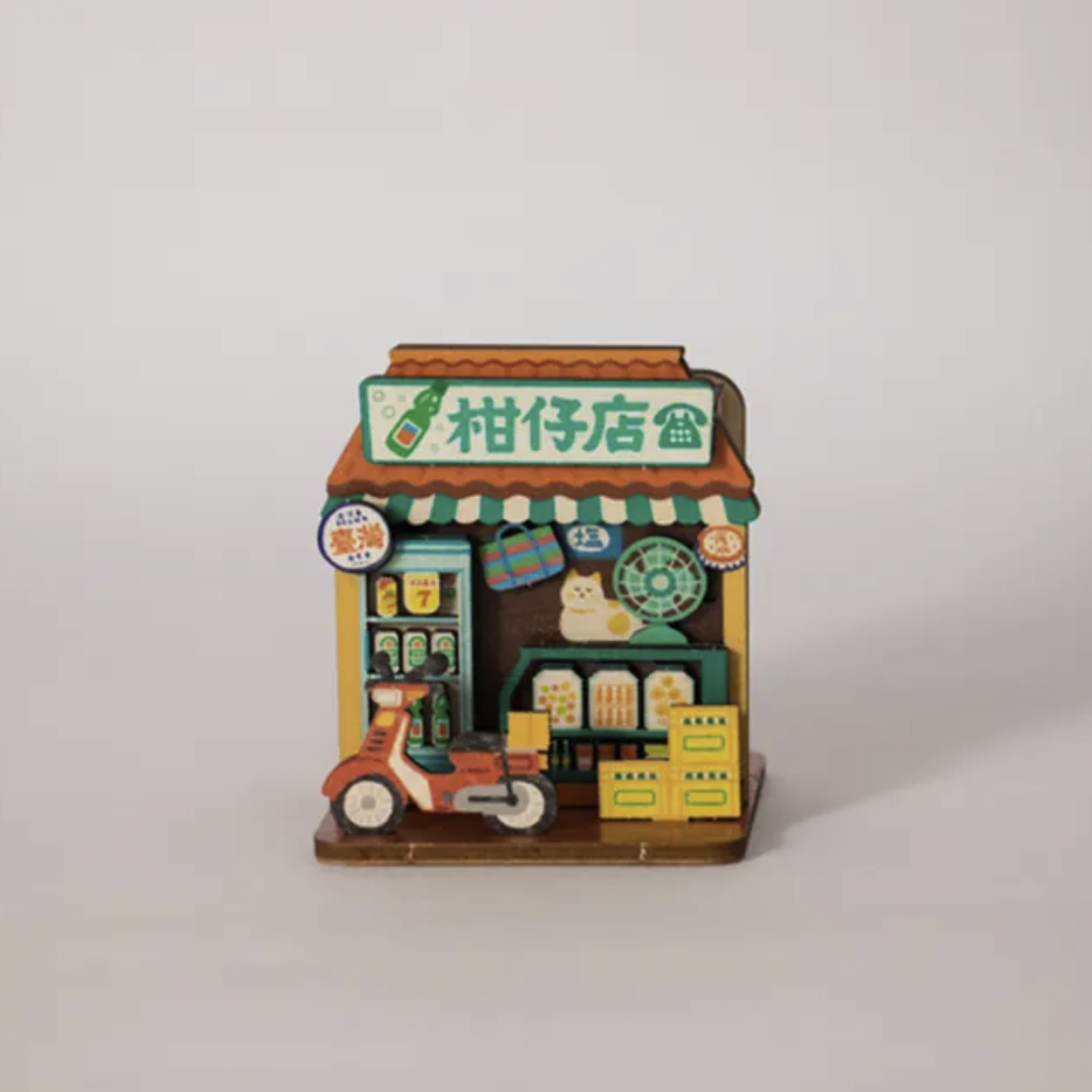 猴子設計 台味生活 迷你桌上收納DIY(經典手搖飲料店)