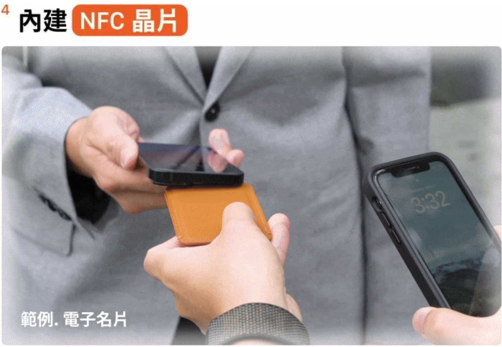 透過 NFC 晶片觸發，搭配智慧型手機中預先編寫好的捷徑，即可將複雜的步驟簡化成一秒的感應。Cache 3.0 結合這項科技，打造日常隨身提高生產力的小工具。