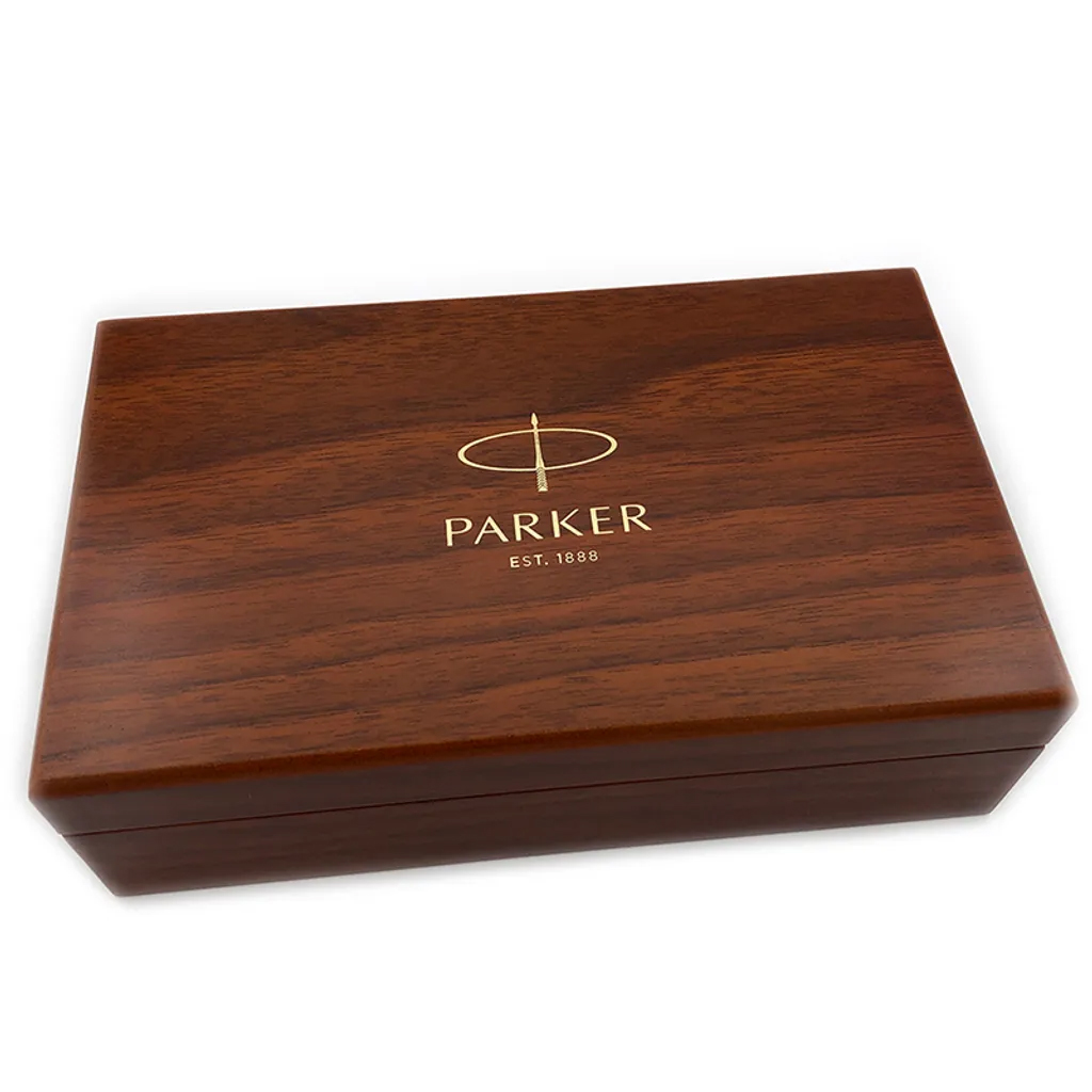 PARKER 派克 18K金 世紀系列 經典大多福100周年 F尖 鋼筆 限量珍藏木禮盒 瑪瑙紅金夾