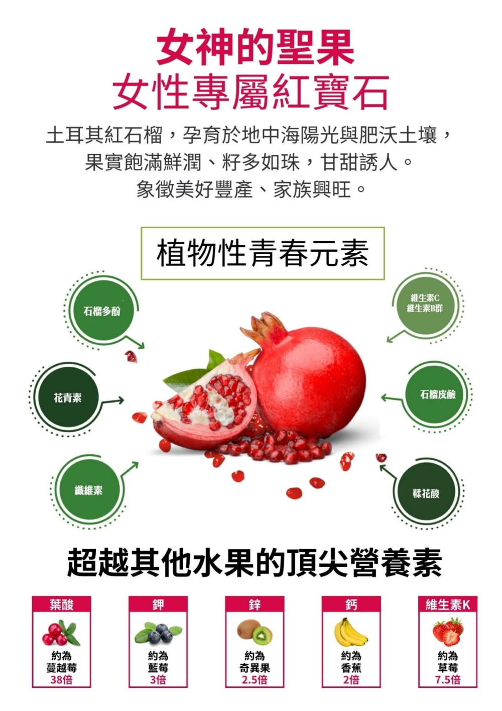 金蔘 GINSENG 6年根高麗黑蔘 紅石榴養顏飲 70ml*30包