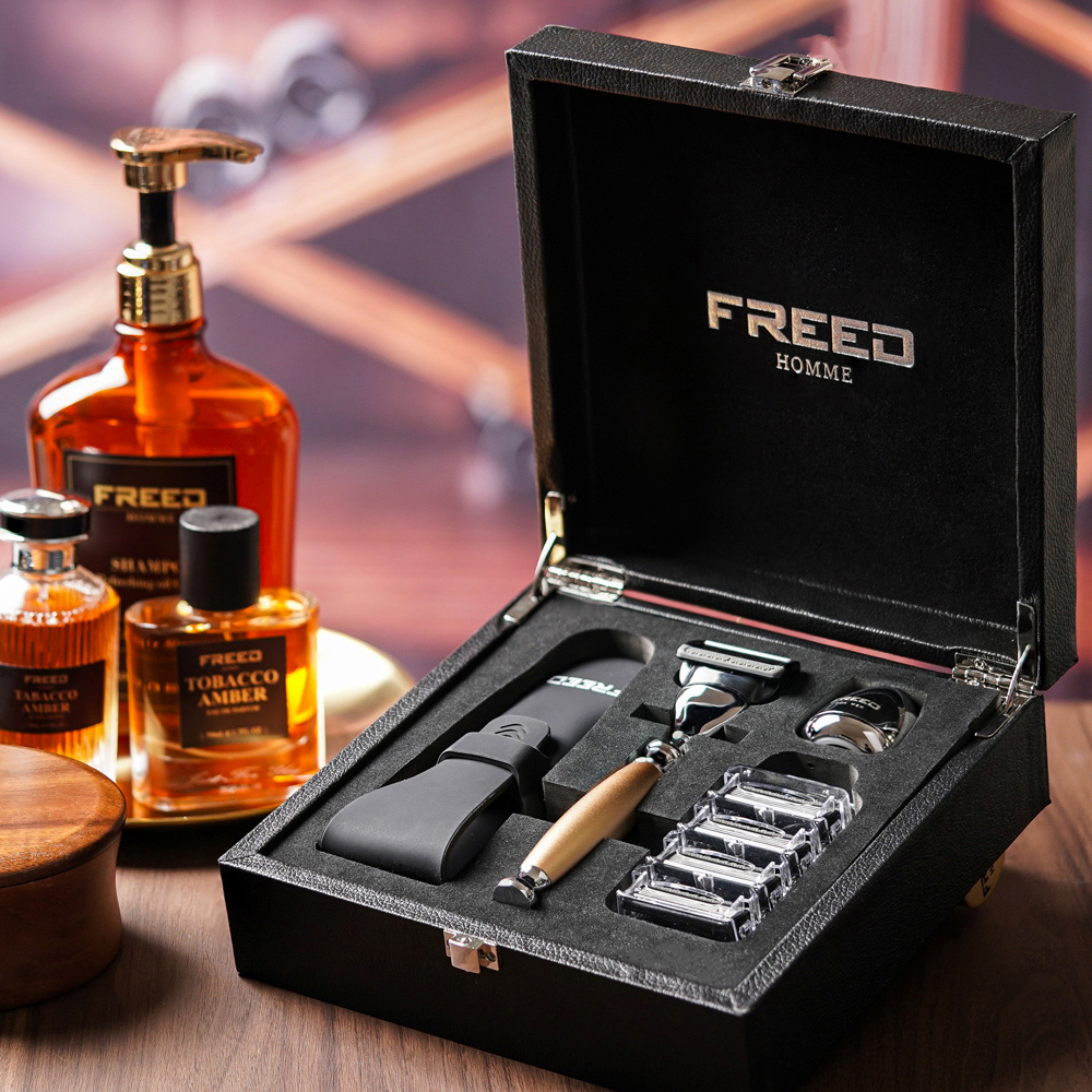 【可免費客製】FREED 一週年限量紀念款 宇宙探索系列尊爵四件組刮鬍刀禮盒-阿波羅