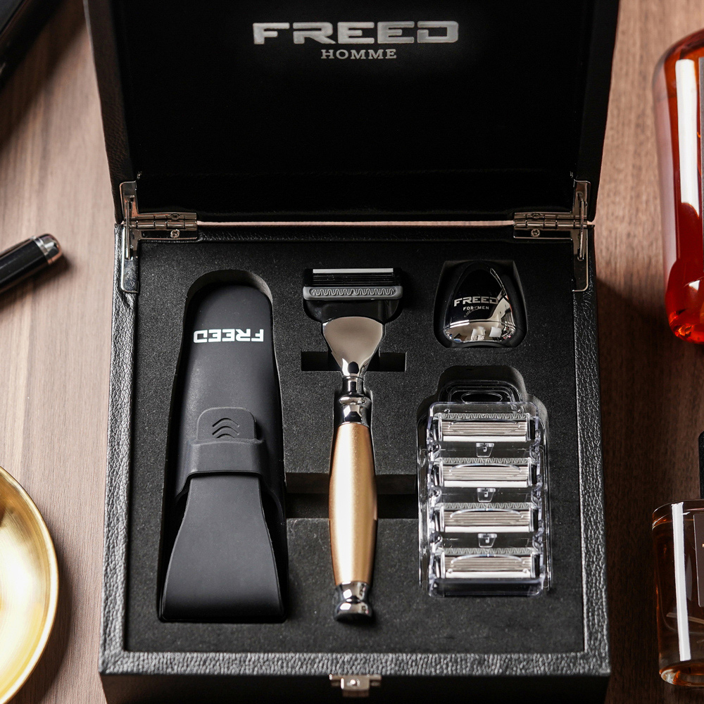 【可免費客製】FREED 一週年限量紀念款 宇宙探索系列尊爵四件組刮鬍刀禮盒-阿波羅