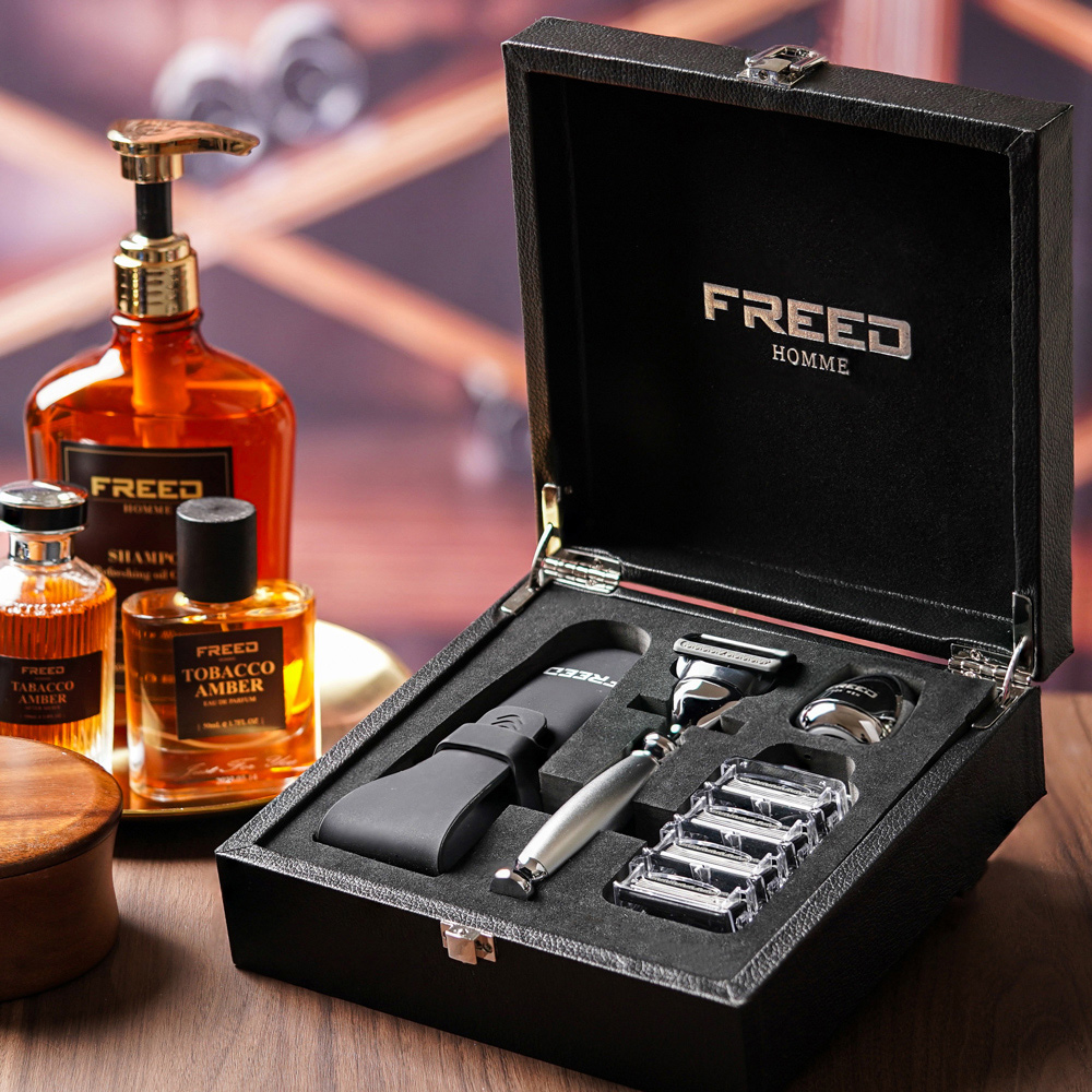 【可免費客製】FREED 一週年限量紀念款 宇宙探索系列尊爵四件組刮鬍刀禮盒-阿提米絲