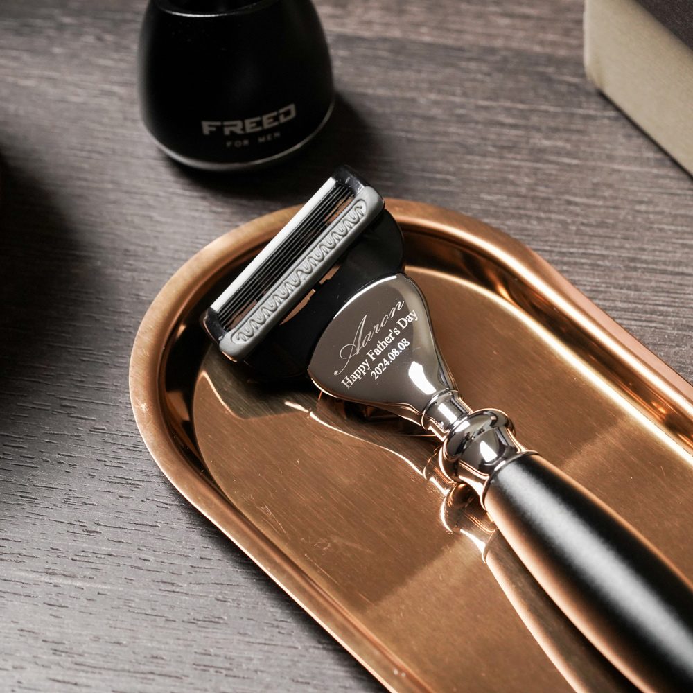 【可免費客製】FREED一週年限量紀念款 宇宙探索系列  豪華典藏版四件組刮鬍刀禮盒-銀河藍