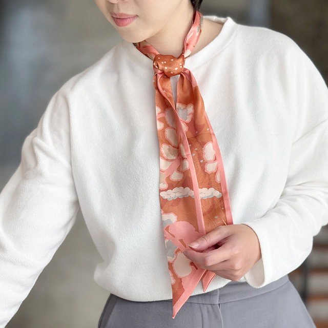 FERN ONLY 只有蕨 蕨戀真絲絲巾2.0(圓葉鱗始蕨)