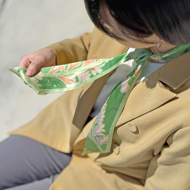 FERN ONLY 只有蕨 蕨戀真絲絲巾2.0(長生鐵角蕨)