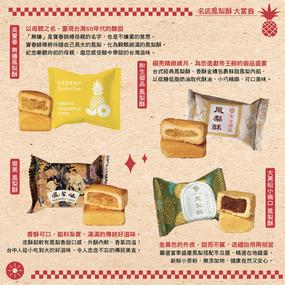 樂奇 【大富翁】名店鳳梨酥(12入)(1盒)