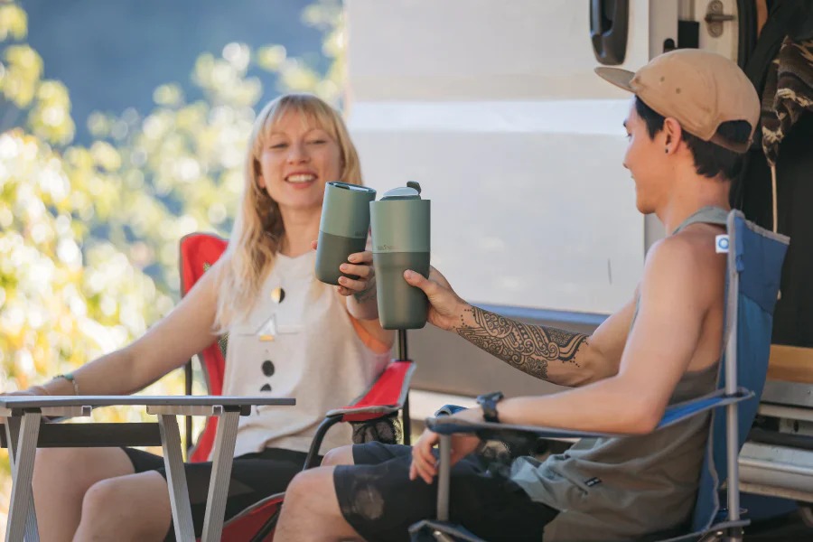 美國 KleanKanteen®26 oz Rise Tumbler 隨行杯 | 769ml 黑色