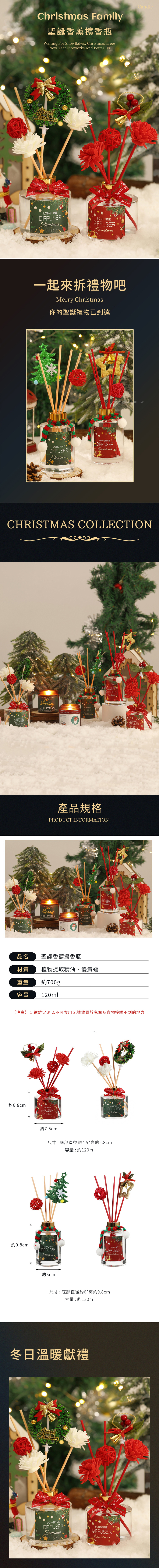 【11/4~12/31聖誕商品B2B優惠】家居生活雜貨舖 聖誕香薰擴香瓶 北國雪松