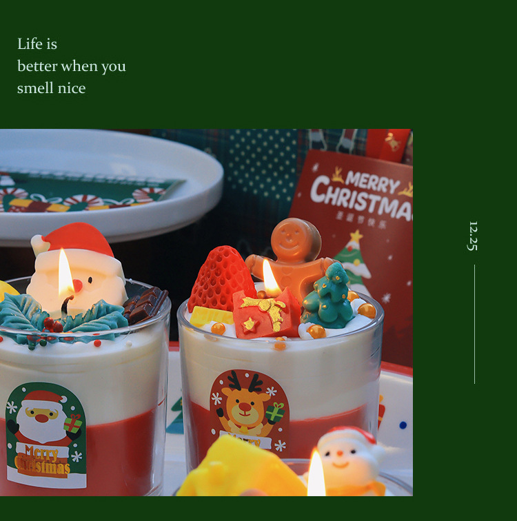 【11/4~12/31聖誕商品B2B優惠】家居生活雜貨舖 聖誕造型香氛蠟燭杯 雪人