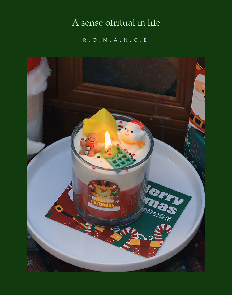 【11/4~12/31聖誕商品B2B優惠】家居生活雜貨舖 聖誕造型香氛蠟燭杯 雪人