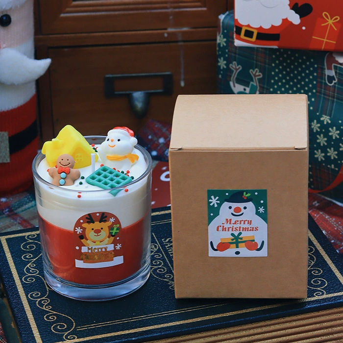 【11/4~12/31聖誕商品B2B優惠】家居生活雜貨舖 聖誕造型香氛蠟燭杯 雪人