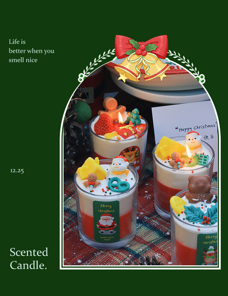 【11/4~12/31聖誕商品B2B優惠】家居生活雜貨舖 聖誕造型香氛蠟燭杯 聖誕老人