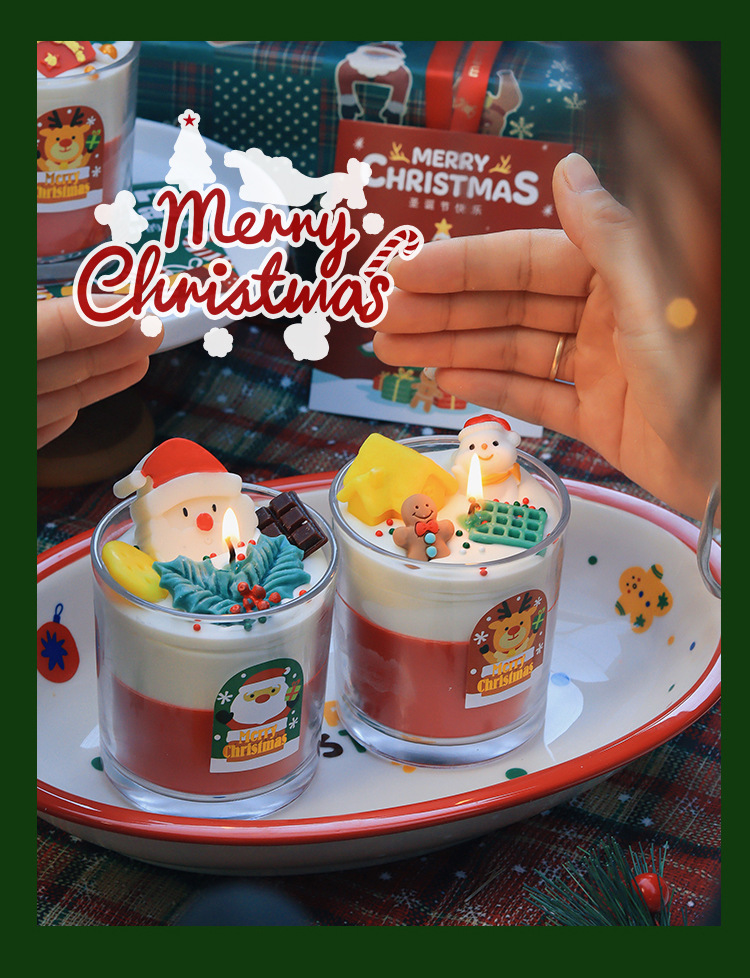 【11/4~12/31聖誕商品B2B優惠】家居生活雜貨舖 聖誕造型香氛蠟燭杯 薑餅人