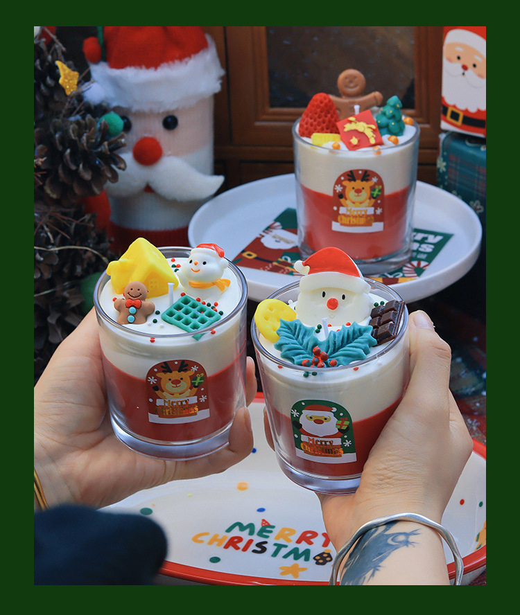 【11/4~12/31聖誕商品B2B優惠】家居生活雜貨舖 聖誕造型香氛蠟燭杯 薑餅人