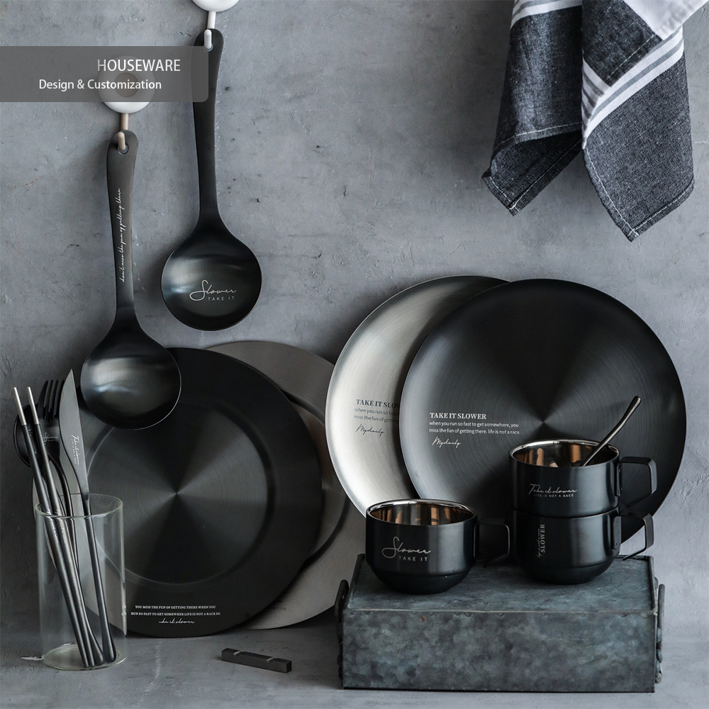 【11/3~12/31秋季85折優惠】家居生活雜貨舖 質感黑疊疊咖啡杯 A款