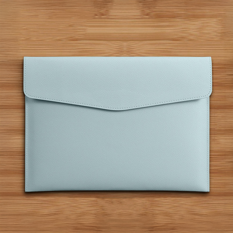 【11/4~12/31聖誕商品B2B優惠】創意小物館 A4軟皮文件袋 湖藍