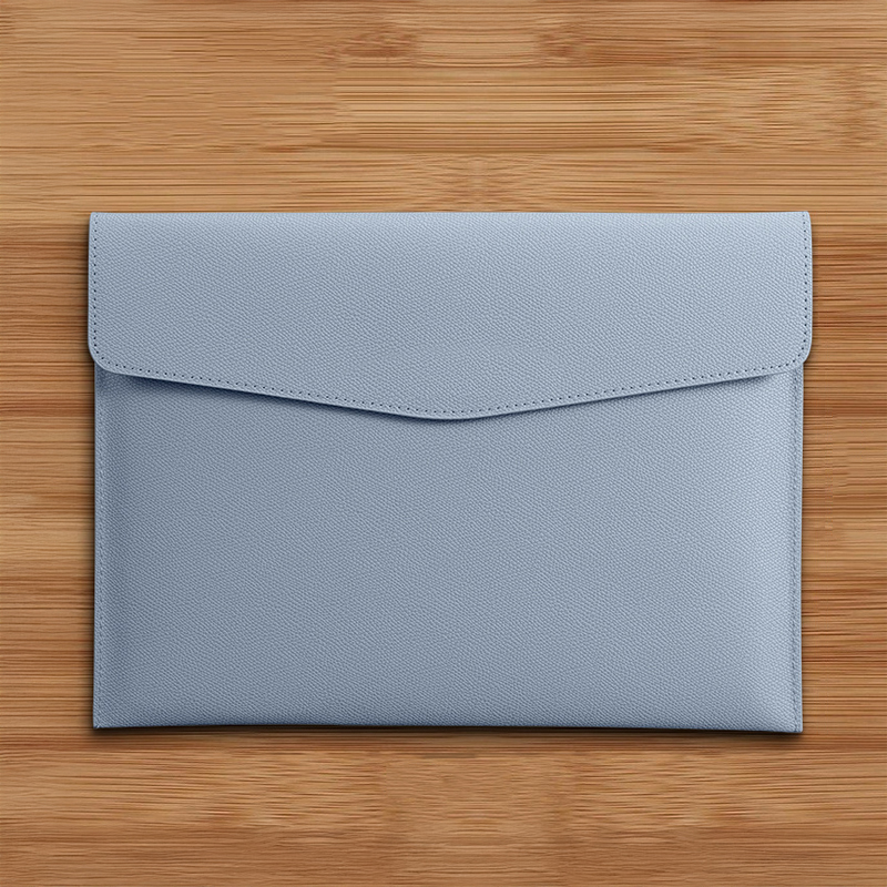 【11/4~12/31聖誕商品B2B優惠】創意小物館 A4軟皮文件袋 灰藍