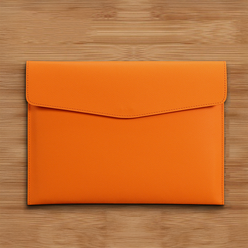 【11/4~12/31聖誕商品B2B優惠】創意小物館 A4軟皮文件袋 橘色