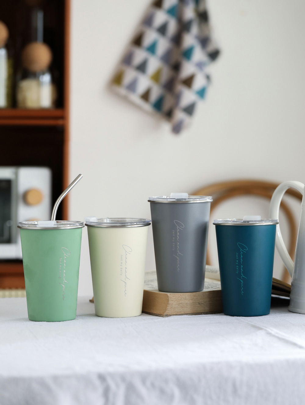 【11/4~12/31聖誕商品B2B優惠】家居生活雜貨舖 pure系列不鏽鋼隨行杯 藍色