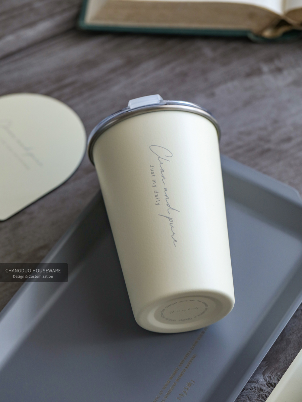 【11/4~12/31聖誕商品B2B優惠】家居生活雜貨舖 pure系列不鏽鋼隨行杯 藍色