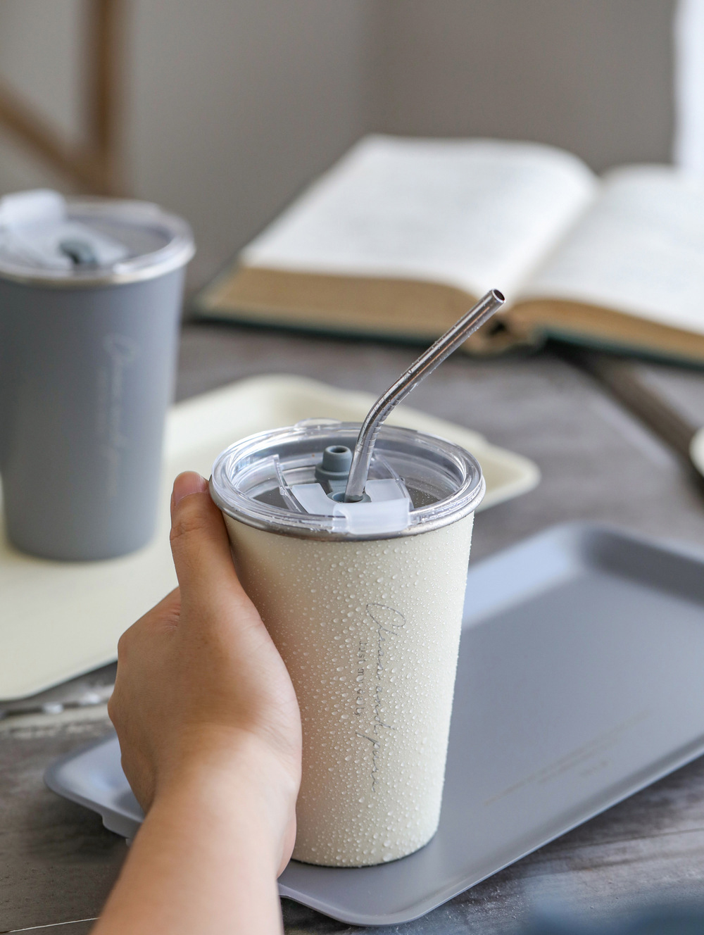 【11/4~12/31聖誕商品B2B優惠】家居生活雜貨舖 pure系列不鏽鋼隨行杯 綠色