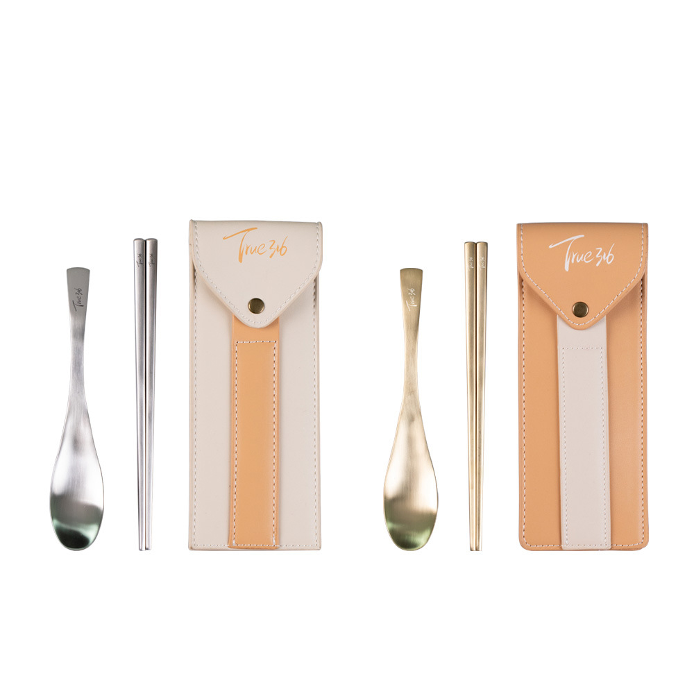 【11/3~12/31冬季85折優惠】家居生活雜貨舖 316不鏽鋼輕奢隨行餐具組 銀色