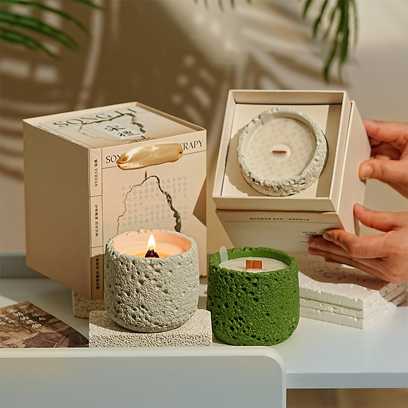 【11/3~12/31冬季85折優惠】家居生活雜貨舖 宋禮香氛蠟燭單入禮盒 原色-春水清茶