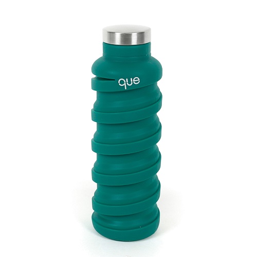 美國 que bottle 環保伸縮水瓶(森林綠(600ml))