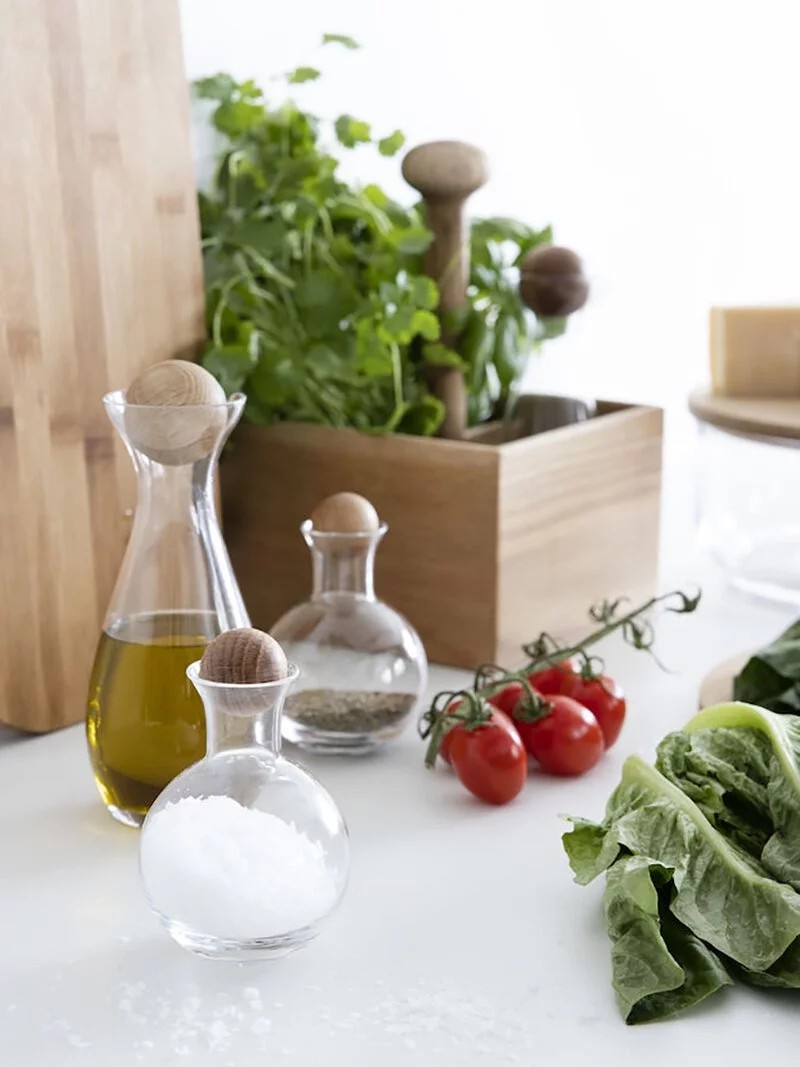 【瑞典 sagaform】橡木球瓶塞香料瓶2入組