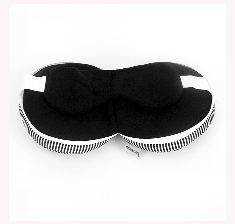 【1/2~8/31冬日特惠85折】創意小物館 二合一遮光眼罩頸枕 粉色