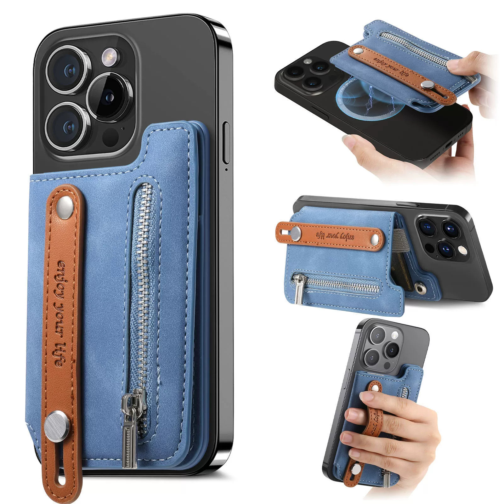 【1/2~8/31冬日特惠85折】創意小物館 Magsafe磁吸卡包卡套零錢夾 黑色