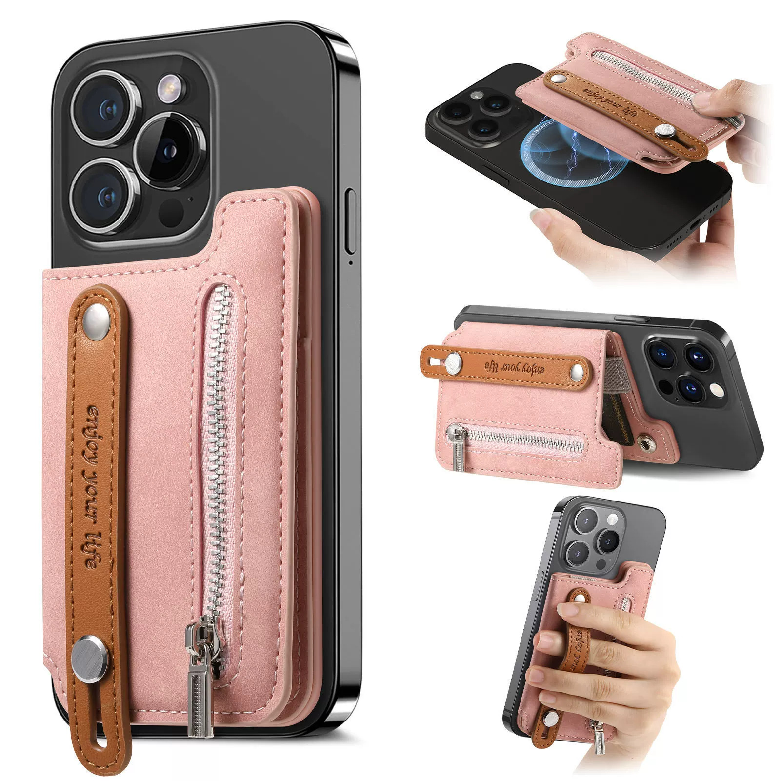 【1/2~8/31冬日特惠85折】創意小物館 Magsafe磁吸卡包卡套零錢夾 藍色