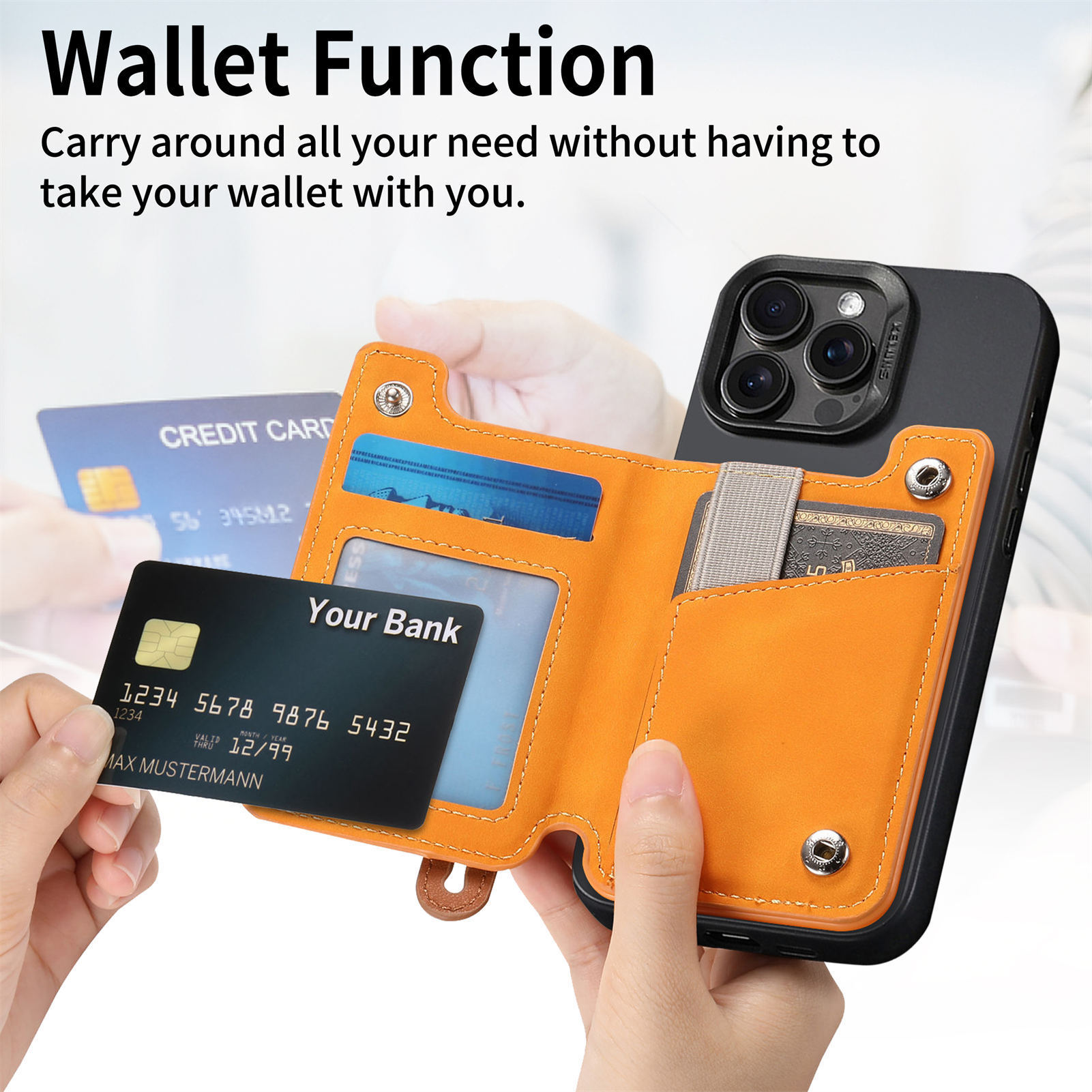 【1/2~8/31冬日特惠85折】創意小物館 Magsafe磁吸卡包卡套零錢夾 藍色