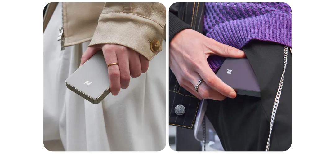 口袋或你手，隨身帶著走 Zenlet 3 系列 那任何人都能一手掌握的大小，使它不僅就手好拿，且完全不挑口袋。 無論西裝、牛仔褲、外套甚至是襯衫，都能輕鬆滑入無負擔。