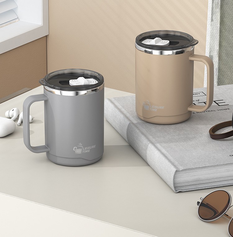 【1/2~8/31冬日特惠85折】家居生活雜貨舖雙層保溫馬克杯 卡其色