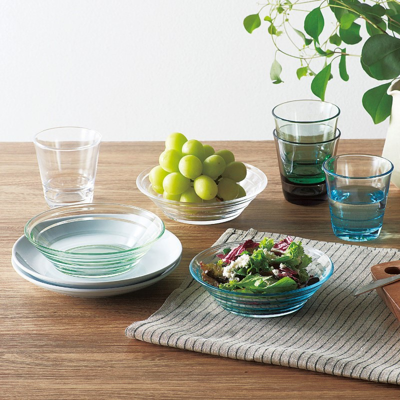 日本 Toyo-Sasaki Lelac 玻璃碗4入組 灰