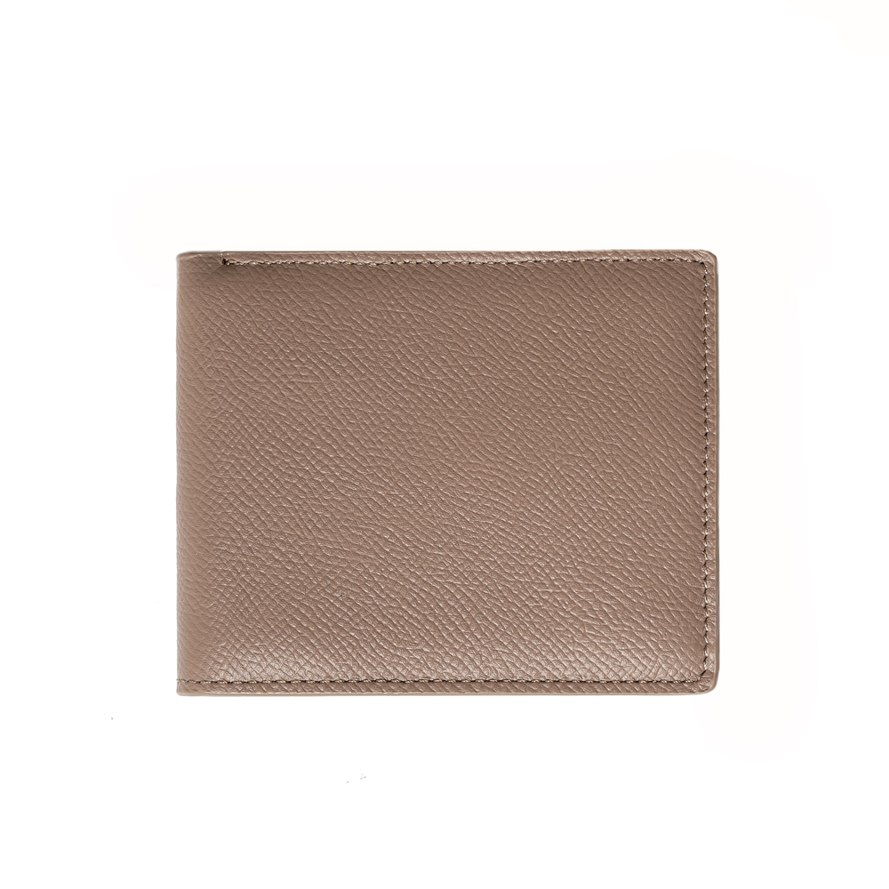 【FREED】經典 Epsom 粒面真皮短夾 - 沙丘棕