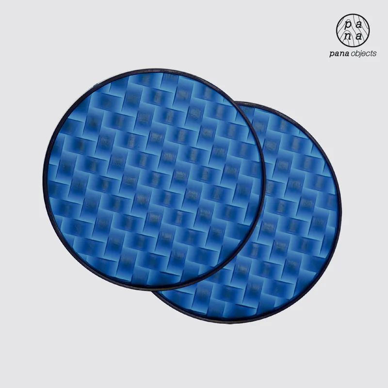 pana objects｜環保編織杯墊-兩入組  藍