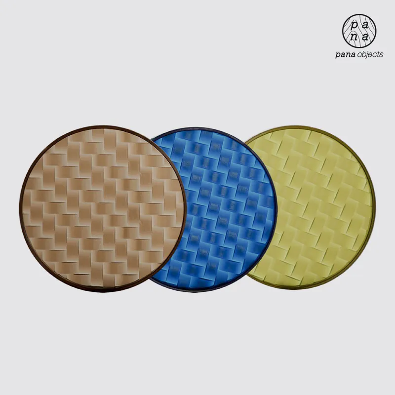 pana objects｜環保編織杯墊-兩入組  藍