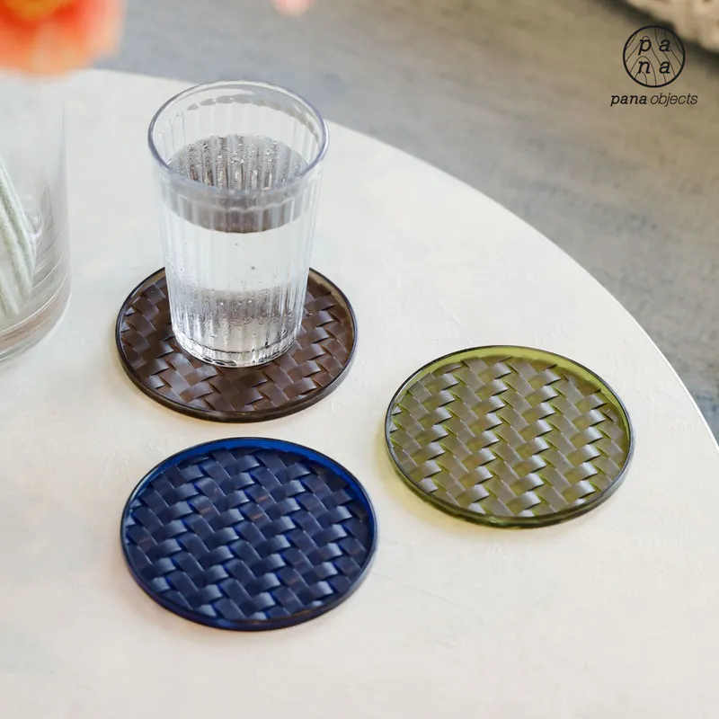 pana objects｜環保編織杯墊-兩入組 咖啡