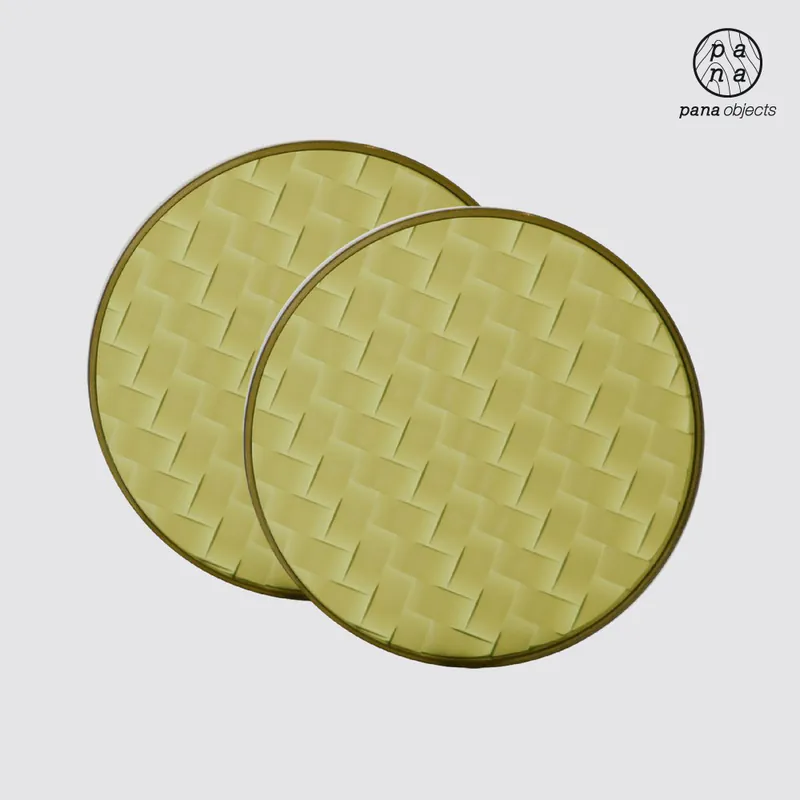 pana objects｜環保編織杯墊-兩入組 咖啡