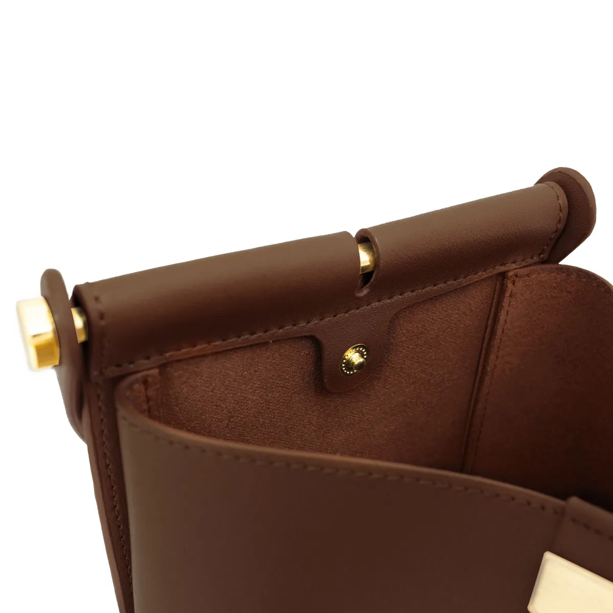 ADOLE A-Line手提肩背包/可可色(肩帶可選)紅色背帶