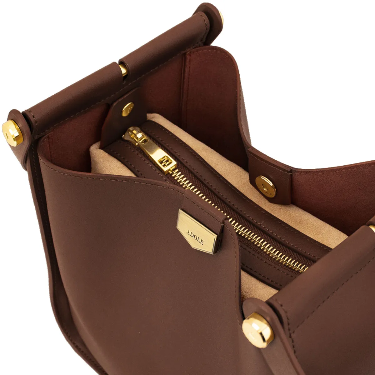 ADOLE A-Line手提肩背包/可可色(肩帶可選)摩卡色背帶