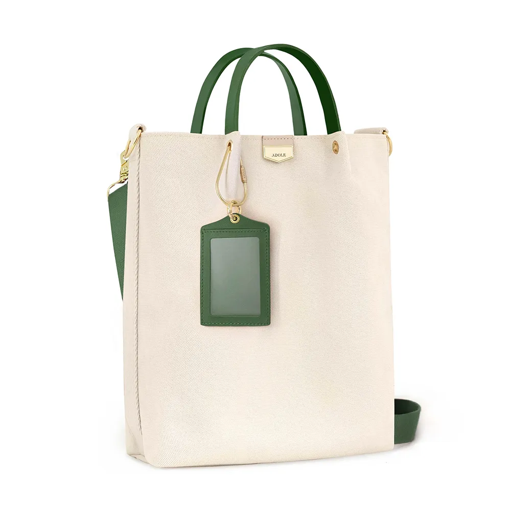 ADOLE Lab真皮證件套- 綠 (含水滴型鑰匙圈)