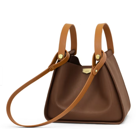 ADOLE  A-Line手提肩背包/可可色(肩帶可選)棕色背帶