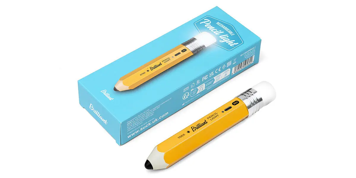 英國 suck UK 鉛筆造型夜燈