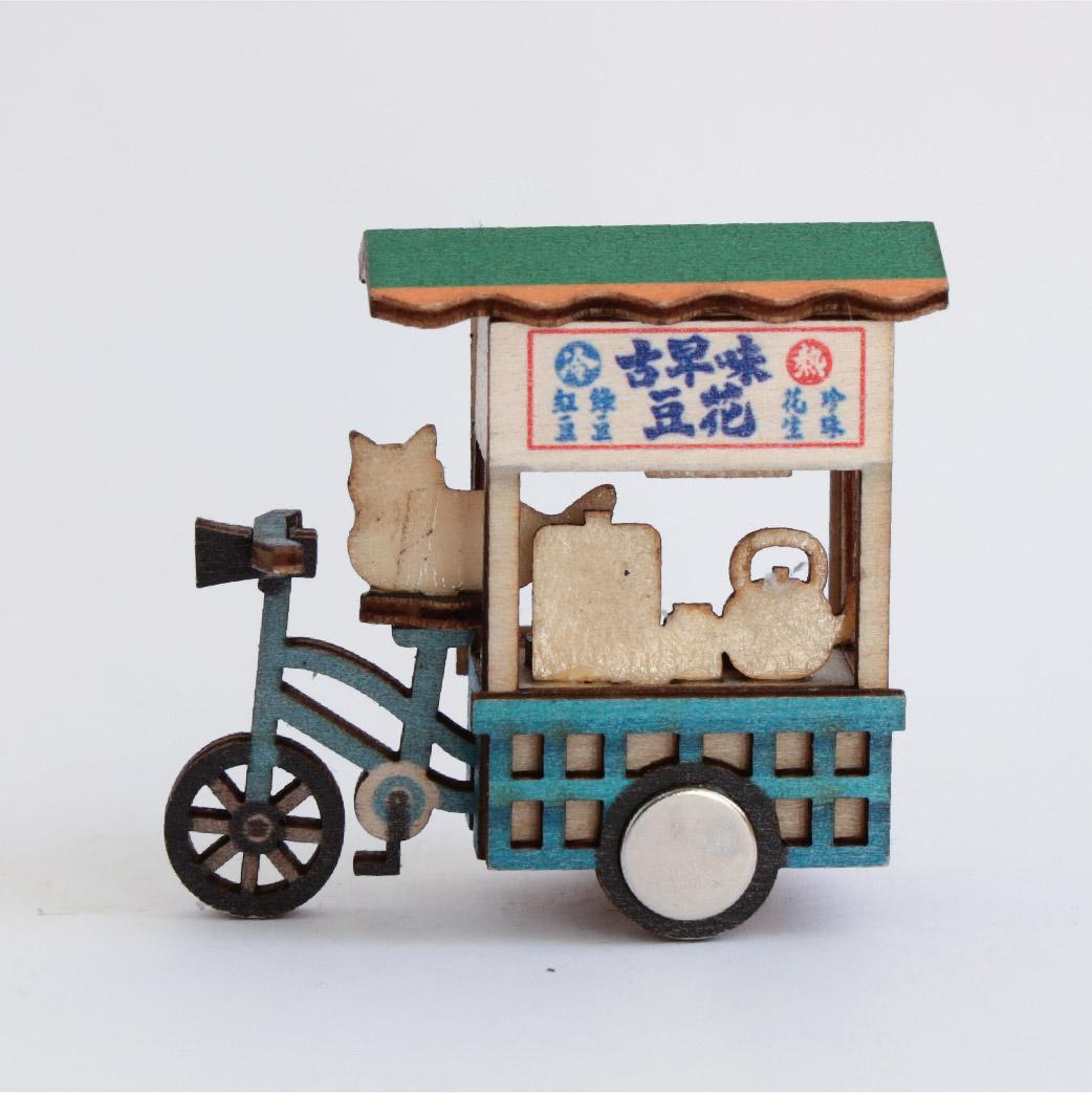 【猴子設計】攤車磁鐵- 古早味豆花